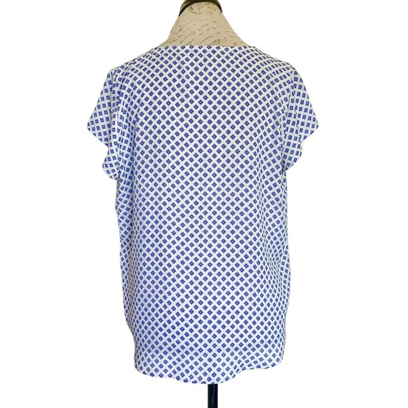 Papermoon Blouse Size Medium Floral Boho Bohemian Button down  Short Sleeve - Picture 6 of 12